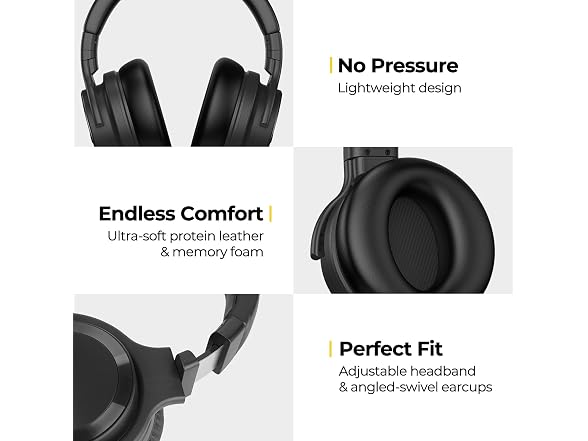 commalta E7 Active Noise Cancelling Headphones