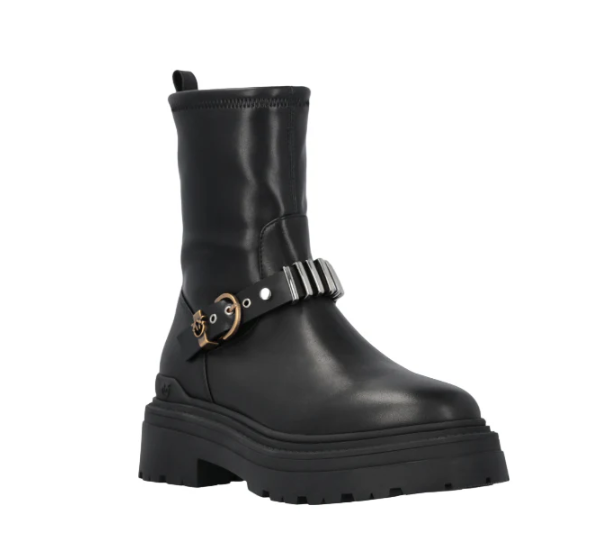 Pinko Mia 27 Leather Boots Black 41 - Gallery 8