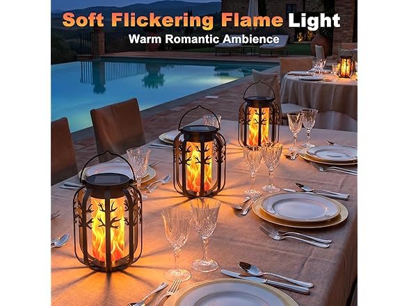 KagoLing Solar Flame Lantern