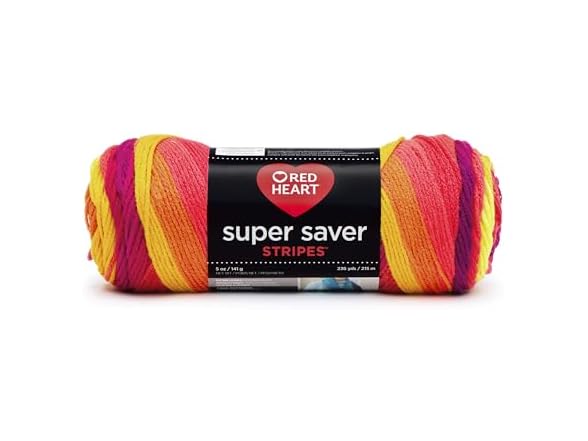 RED Heart Super Saver Yarn-Fruity Stripe