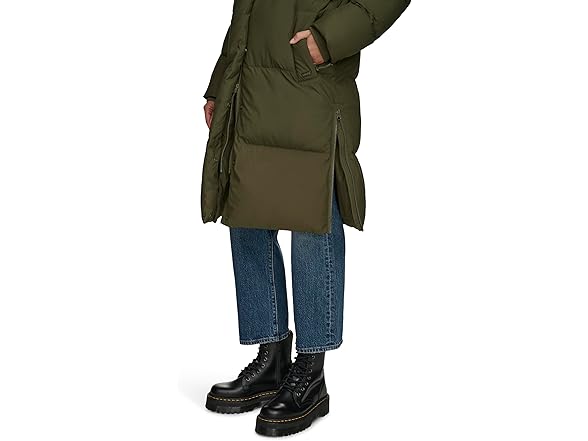 Levis Womens Mid-Length Cloud Hooded Puffer