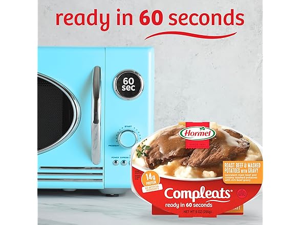 Hormel Compleats Roast Beef and Mashed Potato 9 oz