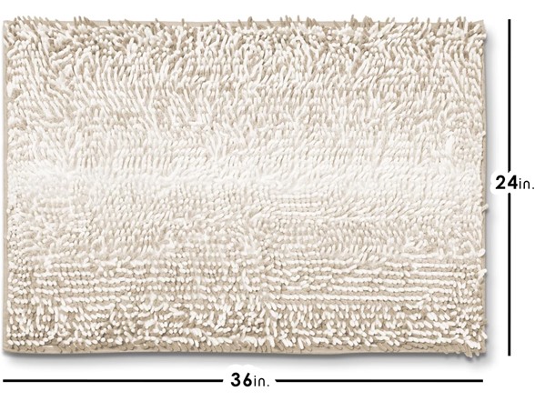 Hearth & Harbor Bathroom Rugs, Chenille Bath Mat