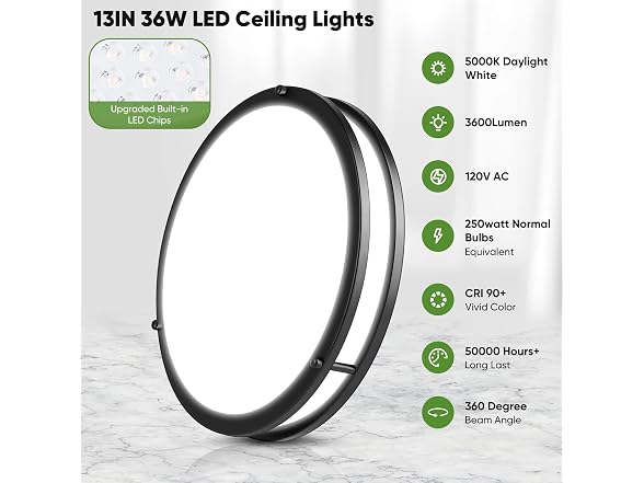 TOBUSA B0BM99MVL2 2-Pack Ceiling Light Fixture