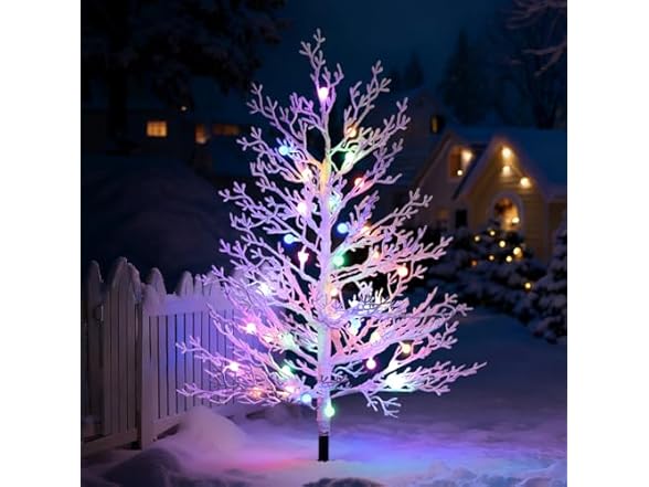 Brightever 3FT Small Christmas Tree with Lights, Pre-lit