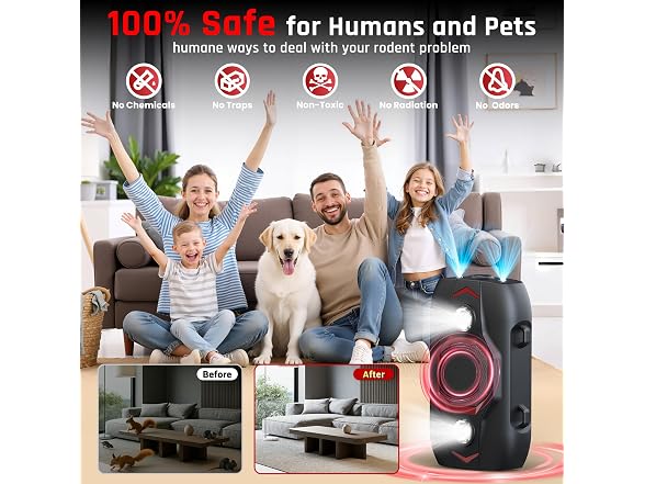 TWONION Ultrasonic Rodent Repeller for Car