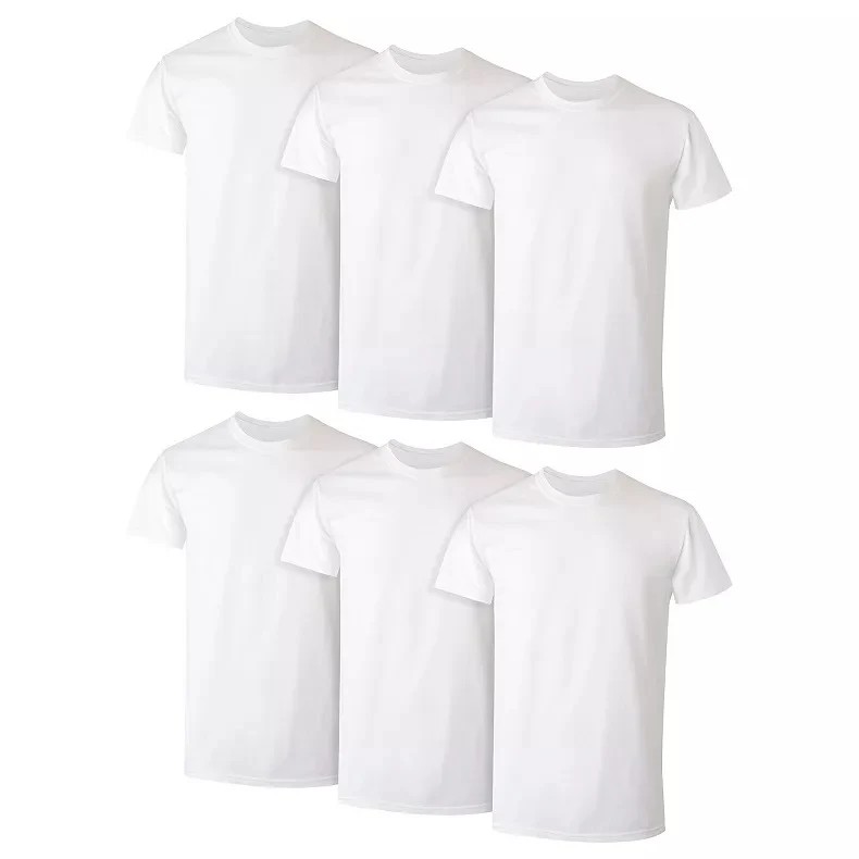 6Pk Hanes Crew Neck T-Shirt - Gallery 5