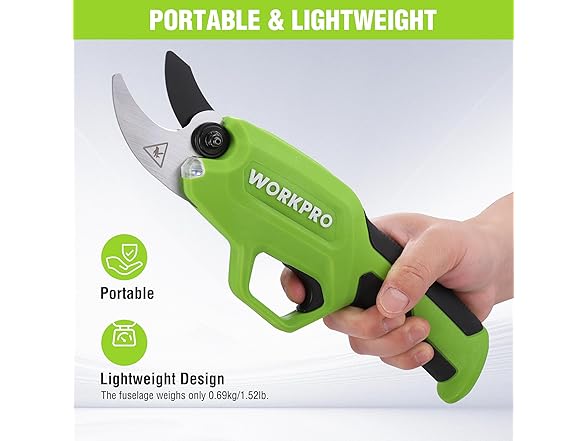 WORKPRO 7.2V Electric Pruning Shears