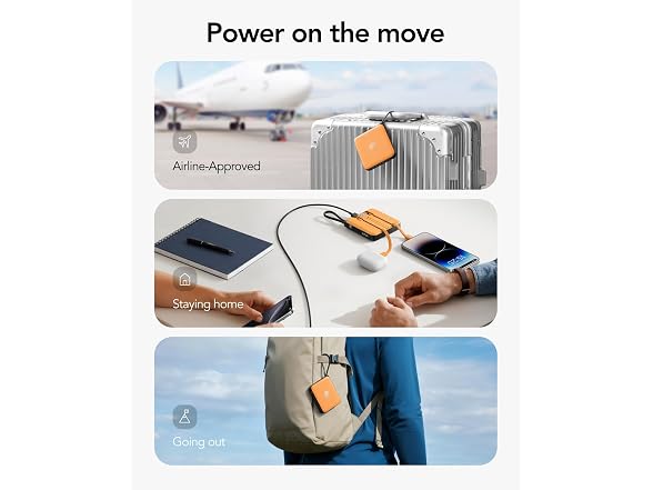 VRURC 10000mAh 22.5W Built-in Cables