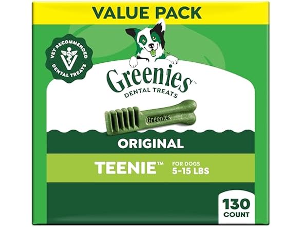 130CT Greenies Veterinarian-Recommended Adult Dog Treats
