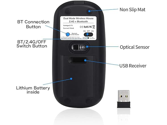 Bluetooth Wireless Dual Mode Mouse