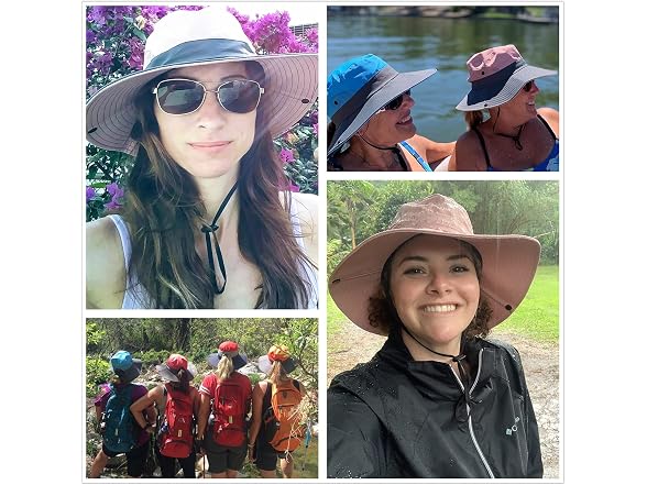 Quebear Women (OS) Ponytail Sun Hat Outdoor UV Cap