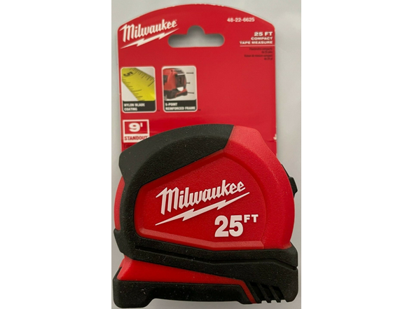 Milwaukee 48-22-6625 25' Compact Tape Measure