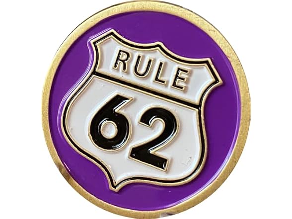 RecoveryChip Rule 62 AA Medallion Purple Chip