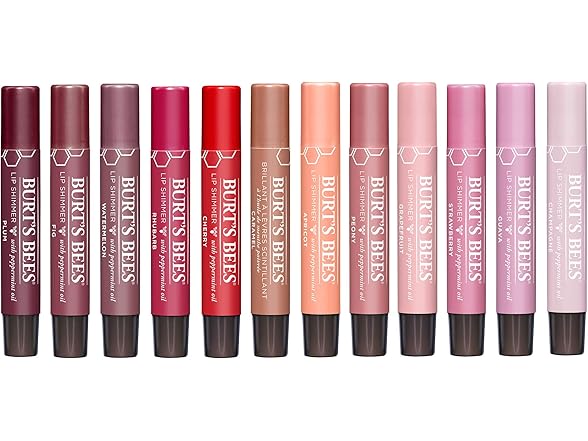 Burt's Bees, Lip Shimmer Peony, 0.09 Ounce