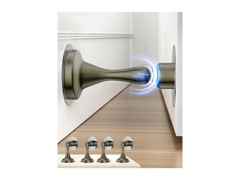 HELEMAN HS-MDS-BRG4P Magnetic Door Stopper 4 Pack