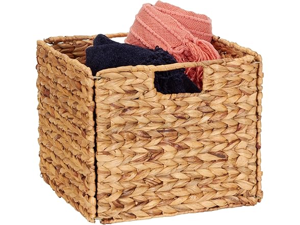 Household Essentials Foldable Wicker Storage Bin 