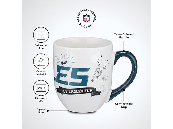  18oz Cheer Mug, Philadelphia Eagles