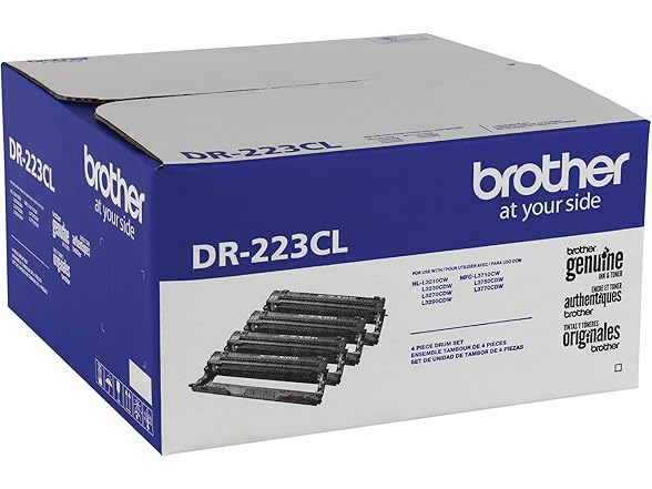 Brother Genuine -Drum Unit, DR223CL, Seamless Integration, Yields Up to 18,000 Pages,Black (Open Box)