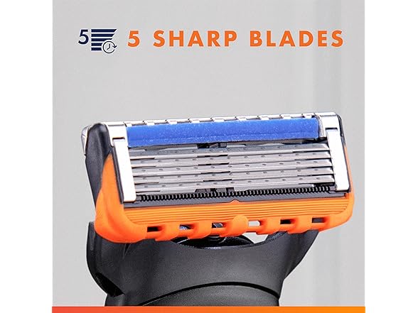 Gillette Fusion5 Power Razor Refills for Men, 6 Count