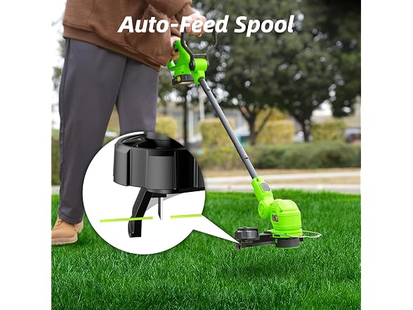 SUNCHERS 12-inch 20V Cordless Weed Wacker