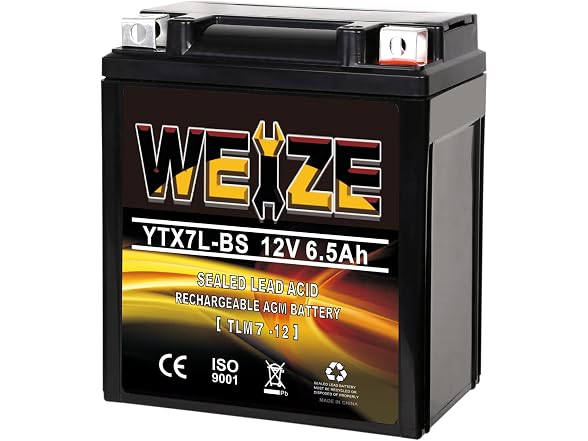 YTX7L-BS 120CCA ATV Battery