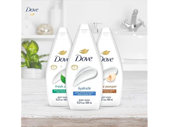 Dove Body Wash Variety 3 Pack 15.22oz Ea