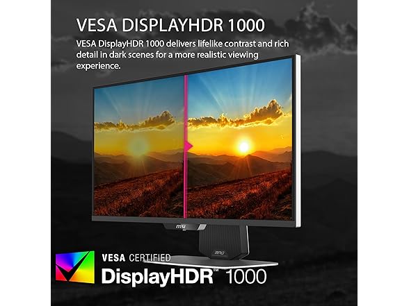 MSI 27" UHD Monitor | MPG 274URDFW E16M