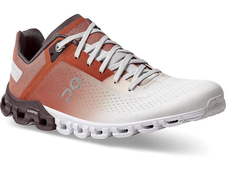 On Running Cloudflow 3 Rust/White Womens Size 10