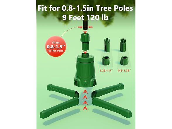 360-Dgree Rotating Christmas Tree Stand 