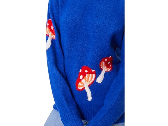 Forever 21 (S) Mushroom Ribbed-Trim Sweater