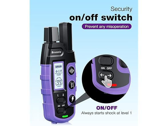 Bousnic B0CWTVJ6XJ Dog Shock Collar
