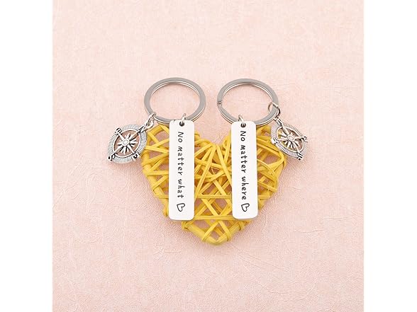 Compass Best Friend Keychain Set