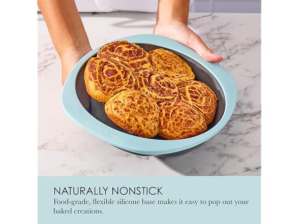 Chicago Metallic 8 Inch Silicone Round Cake Pan