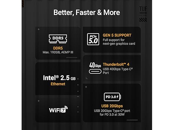 ASUS TUF Gaming Z890-PRO WiFi Z890 ATX