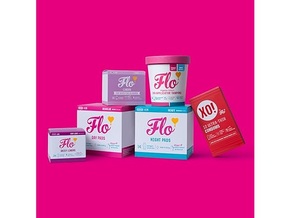 Flo Night Menstrual Pads Bamboo Heavy 14pk