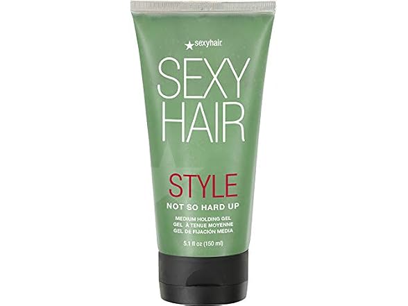 (2 Pack) Sexy Hair Not So Hard Up Medium Hold Gel, 5.1 oz