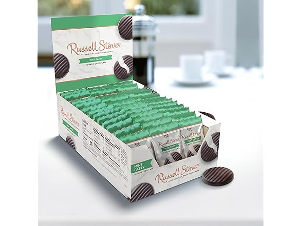 Russell Stover Dark Choc Mint Patties 36