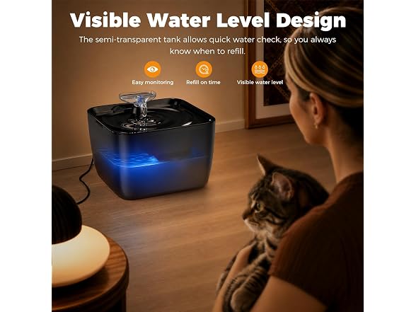 Pet Water Fountain for Large Dogs & Cats