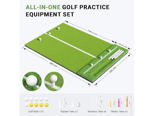 Golf Hitting Mat 4x6ft,31mm Thickened Mat