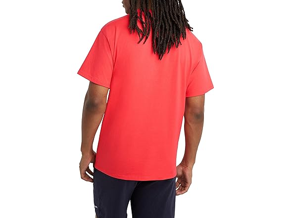 Champion Men's Red Stone Script Tee (S)