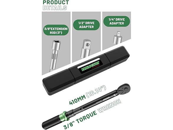 LLAVETOR LLAVETOR 3/8 Drive Clic Torque Wrench I