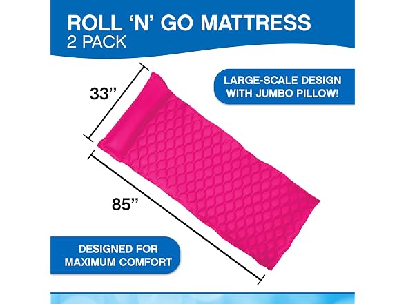 Poolmaster 2-Pack Roll ’N Go Inflatable Floats