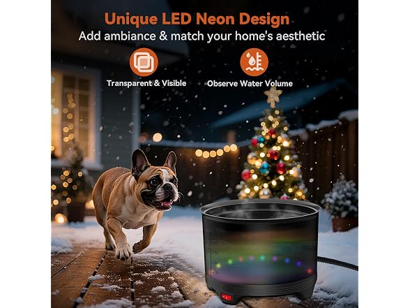UPSKYPET 5.5L Heated Water Bowl