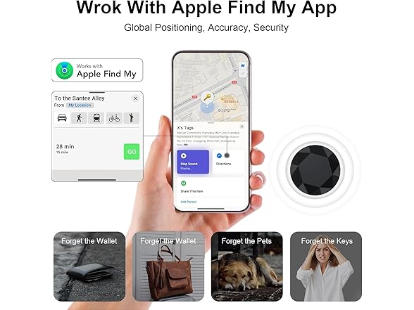 BowenBo 4-Pack Air Tracker Tags
