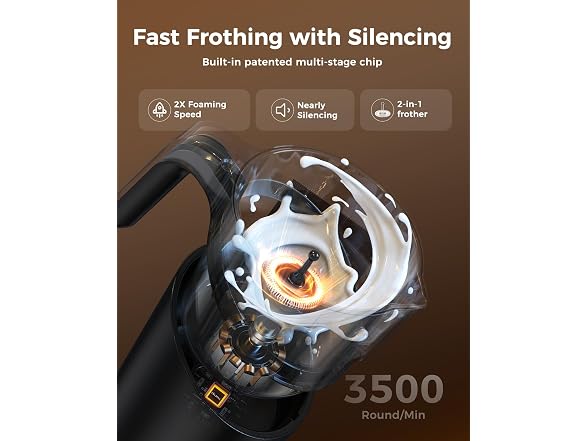 COLDFILL 8-in-1 Milk Frother & Steamer