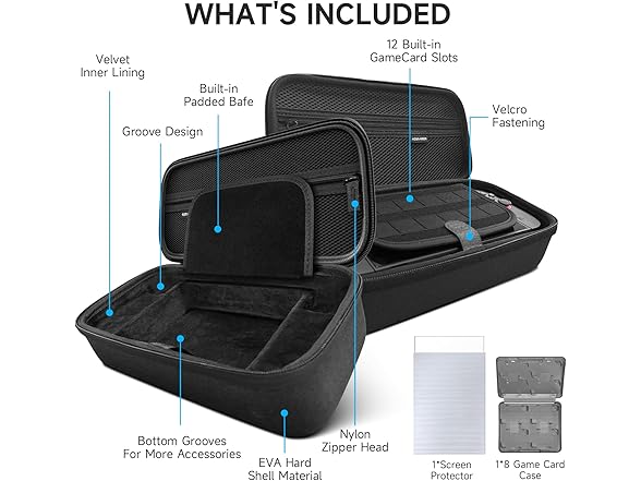 AceGamer Switch 2 Carrying Case 3in1