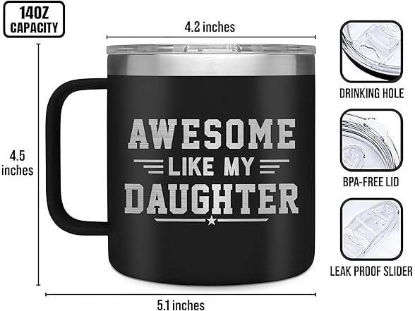 GAUDORA Gifts for Dad - 14 oz Stainless