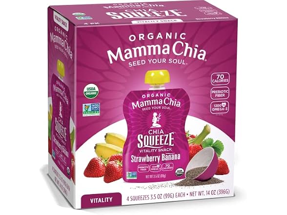 Mamma Chia Organic Vitality Squeeze