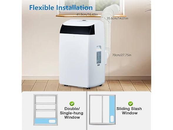 EcoExoplorer Portable Air Conditioner 3-In-1, 14000 BTU
